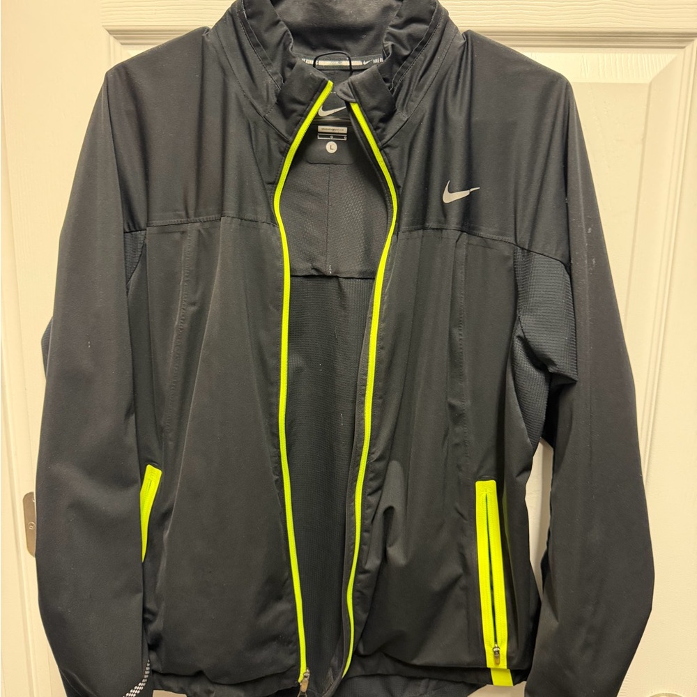 Nike Women’s Black Jacket with Neon Accents